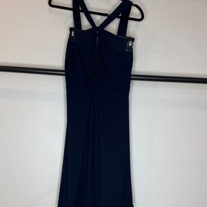 CAbi Navy Strap Tee Dress. Size medium